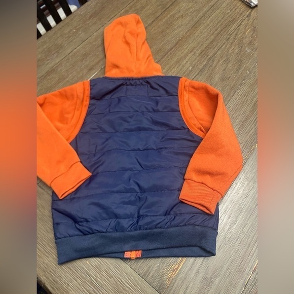 Huntington boys light weight blue and orange hooded jacket 4T - Picture 4 of 4